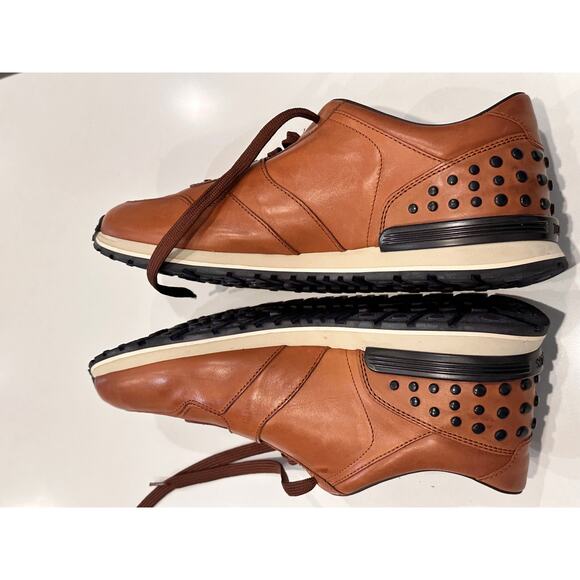 TODS Men's Brown All Dots Spoiler Matt Sneakers 11  us12.5 - Picture 6 of 10